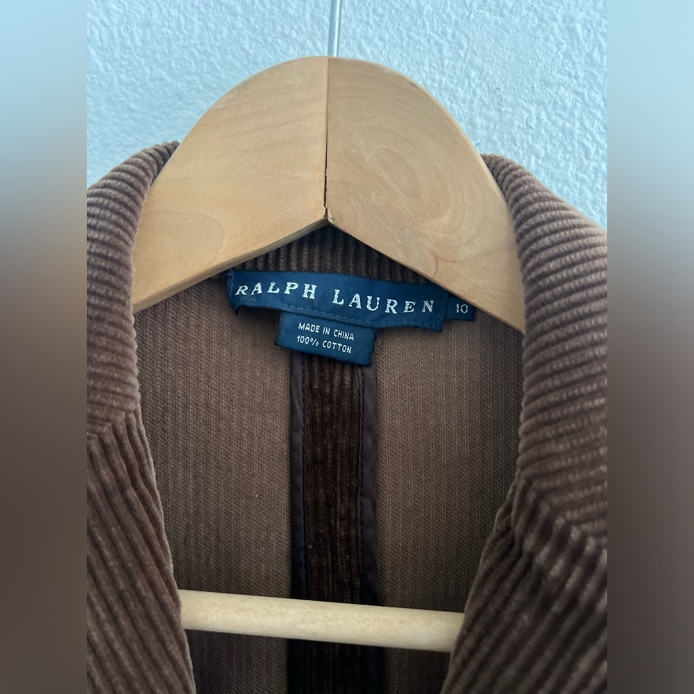 Ralph Lauren Brown Corduroy Jacket - Picture 2 of 9